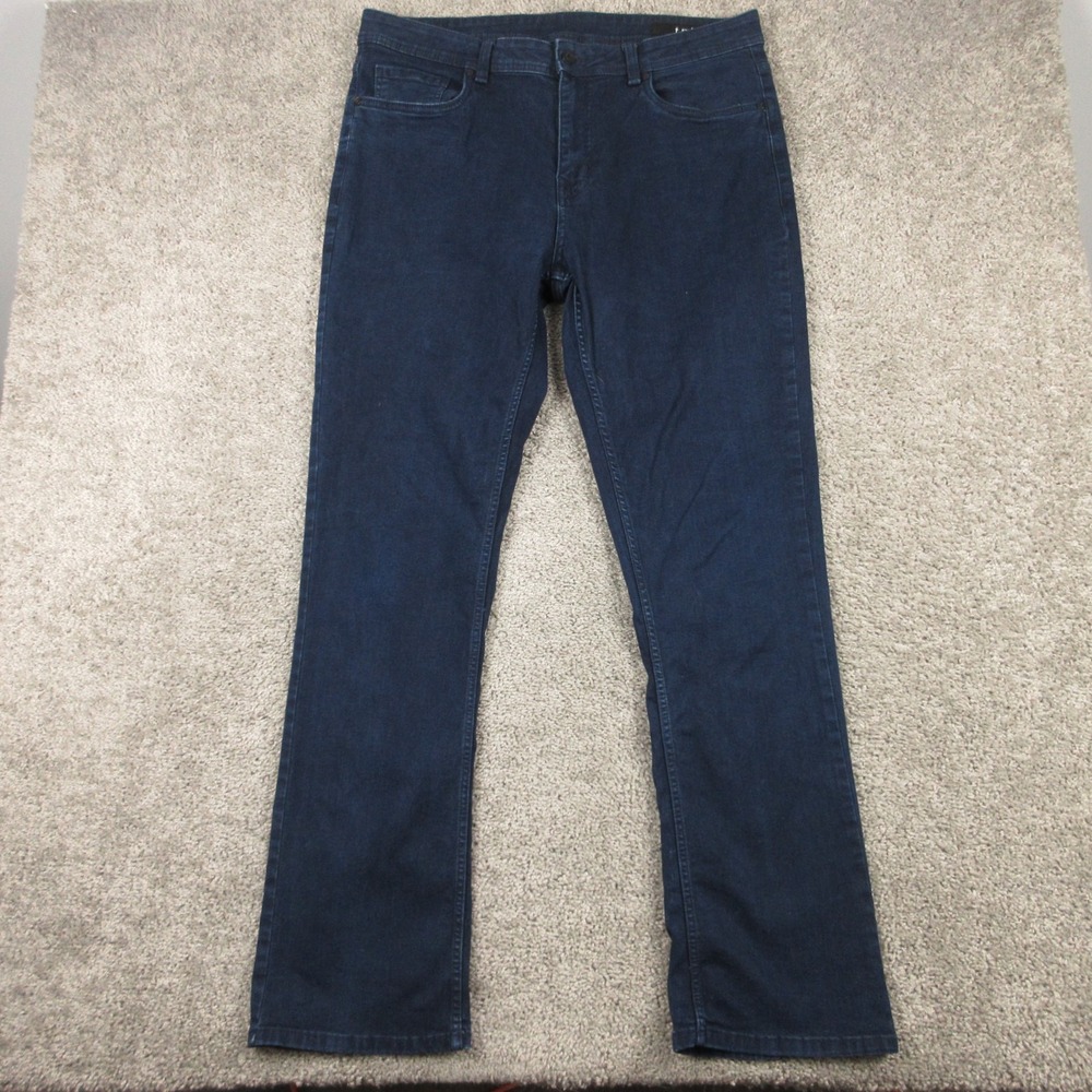 The Perfect Jean NYC Jeans Mens 36x34 Blue Bootcut Dark Wash Western Denim Pant